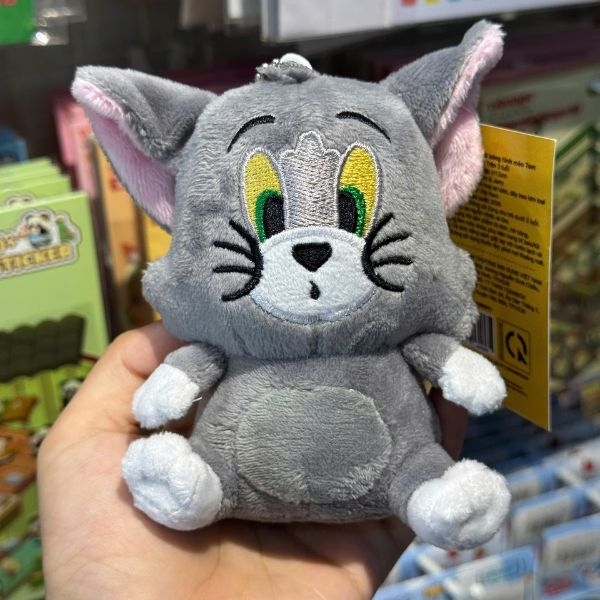 Móc khóa thú nhồi bông hình mèo Tom
