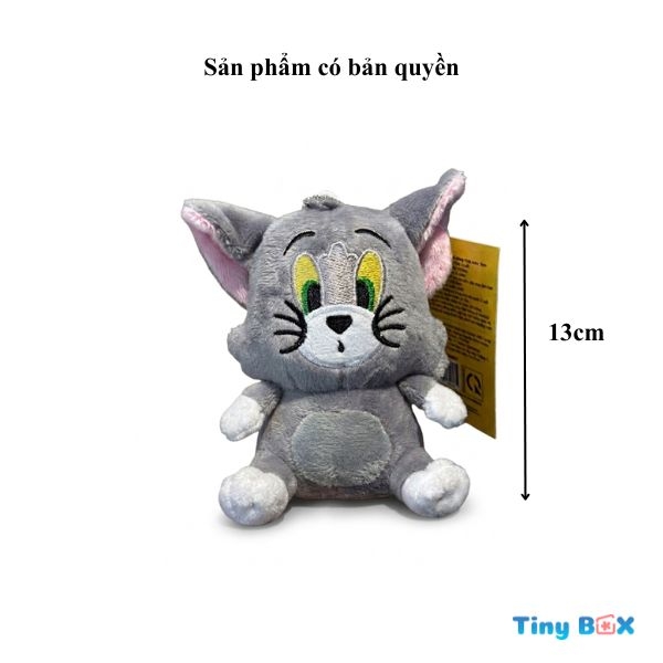 Móc khóa thú nhồi bông hình mèo Tom