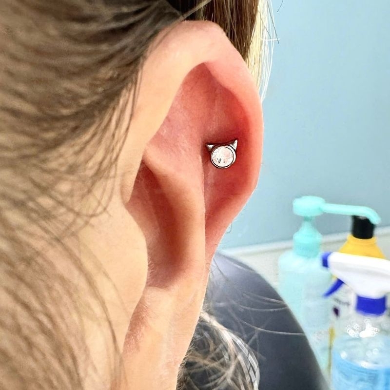 Titanium F136 Sparkly Kitten - 6 màu (đã kèm thân khuyên)