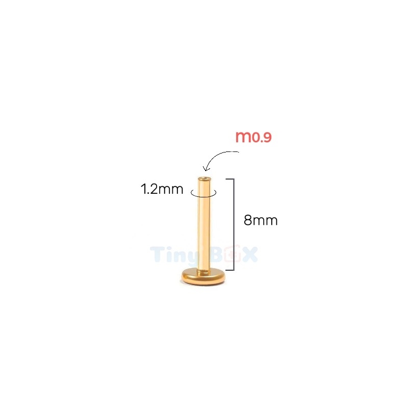 Thân khuyên Titanium (màu bạc, vàng) đầy đủ size
