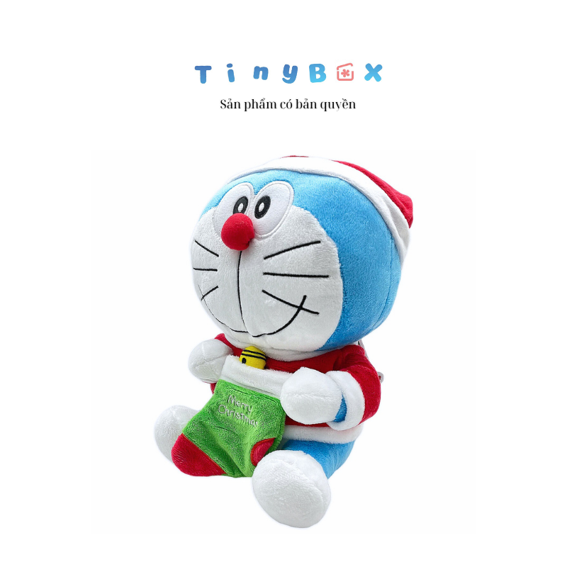 Thú bông Doraemon giáng sinh 2025