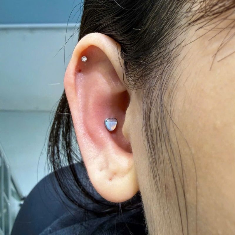 ok365 trái tim Opal (màu mới) - 1.2*8mm