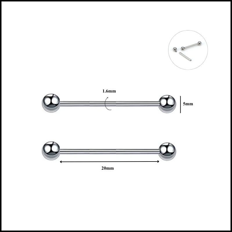 ok365m đeo lưỡi - Titanium basic