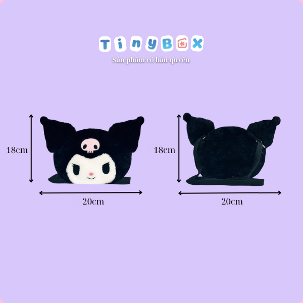 Túi bông mặt Kuromi