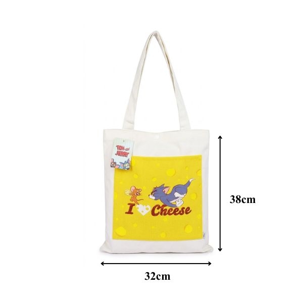 Túi tote vải canvas TJ Cheese 02