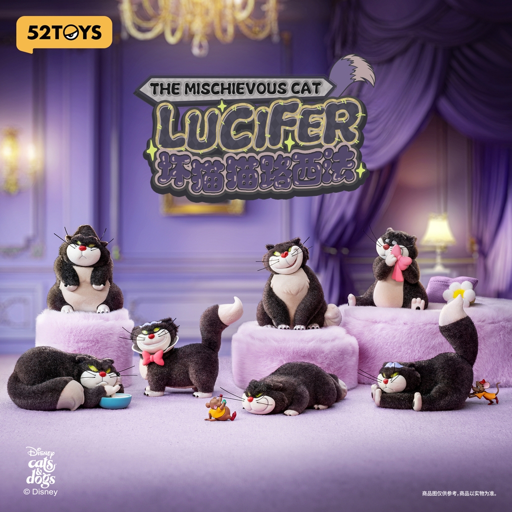 Blind Box Mèo Lucifer Mặt Quạo 52TOYs The Mischievous Cat Lucifer