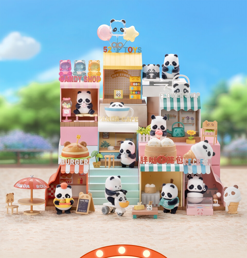 Blind Box Panda Roll Shopping Street | Chính Hãng 52TOYs
