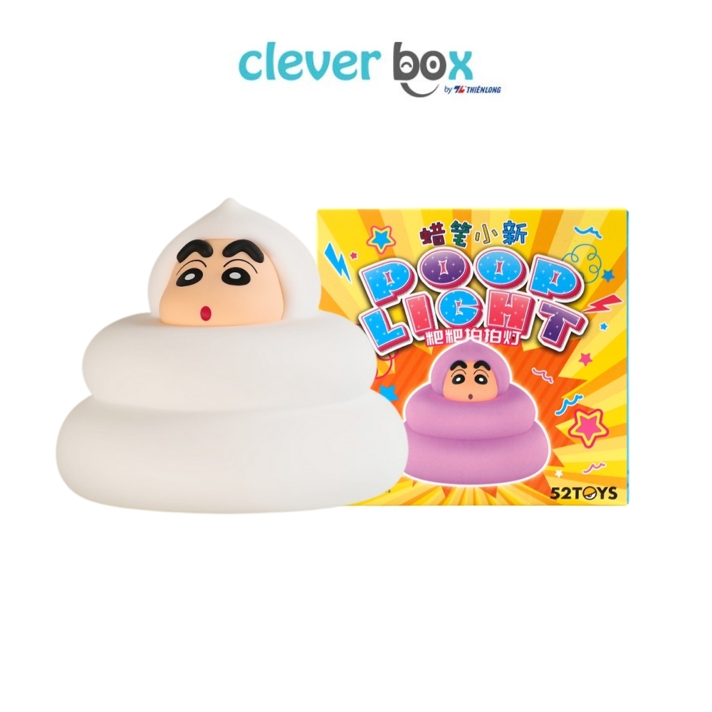 Blind Box 52TOYS Đèn Cảm Ứng Vỗ Tay Silicone Shinchan Poop Light 52TOYS