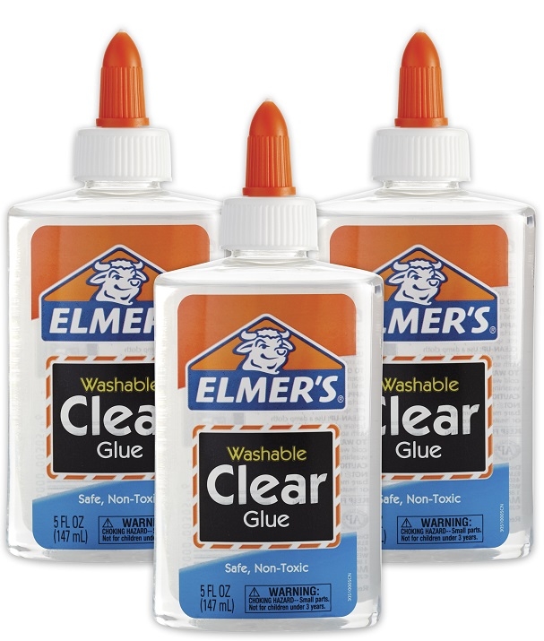 Elmer's E305 School Glue, Clear, 5 fl oz (147 ml)