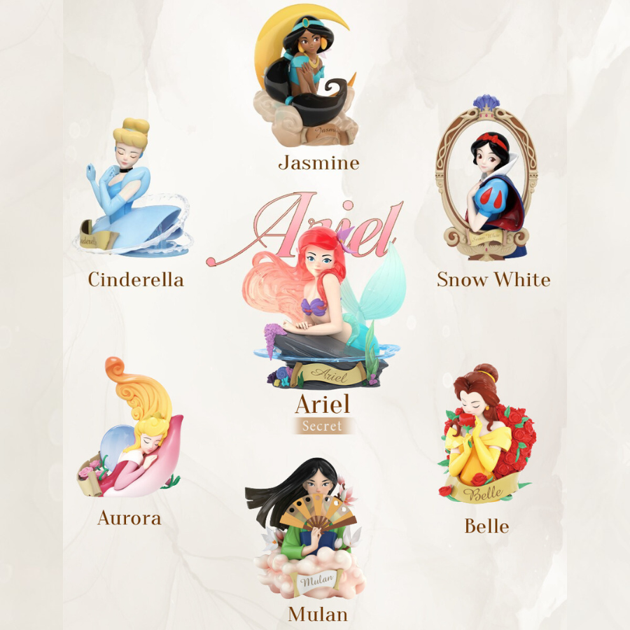 Blind Box 52TOYS Công Chúa Disney Princess Art Gallery