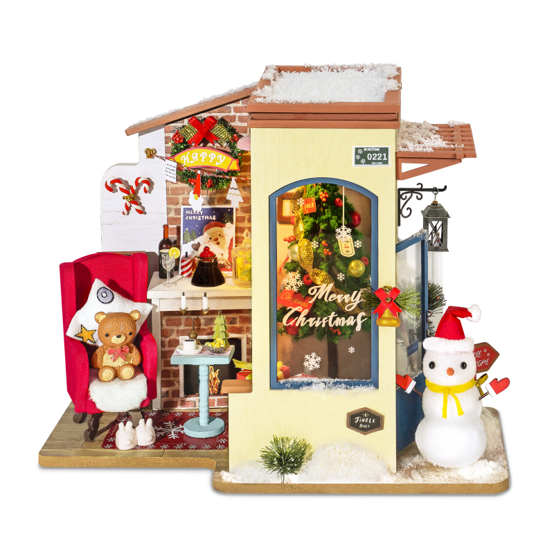 Mô Hình Lắp Ghép Nhà Búp Bê Robotime Snow House DG18 - Ngôi Nhà Tuyết
