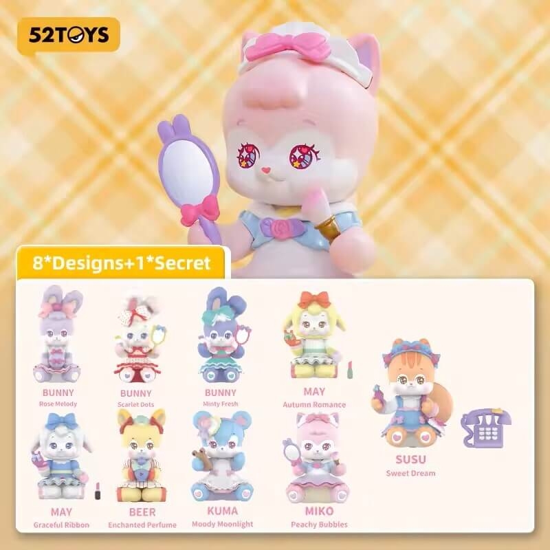 Blind Box FUWAFUWA-Glamour Cutie Series Chính Hãng 52TOYs