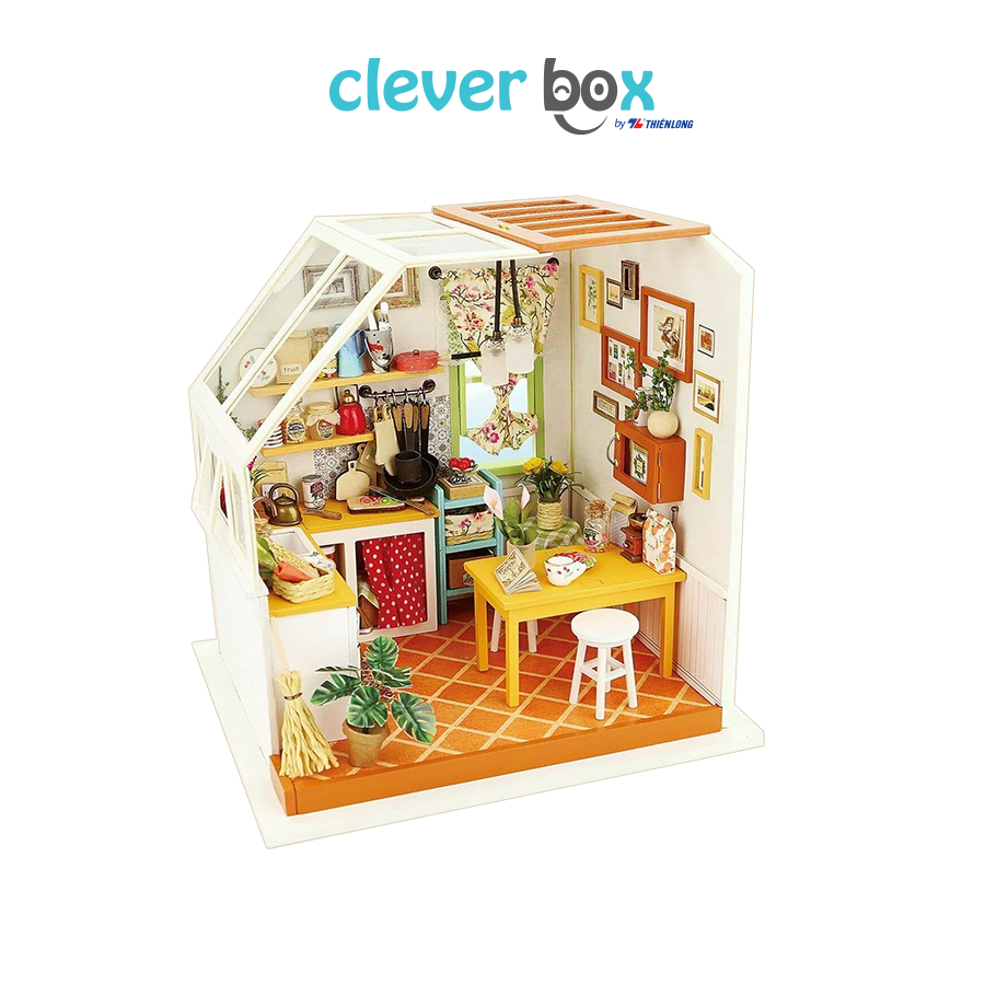 Bộ Lắp Ráp Nhà Búp Bê Phòng Bếp Robotime Rolife Jason's Kitchen DG105