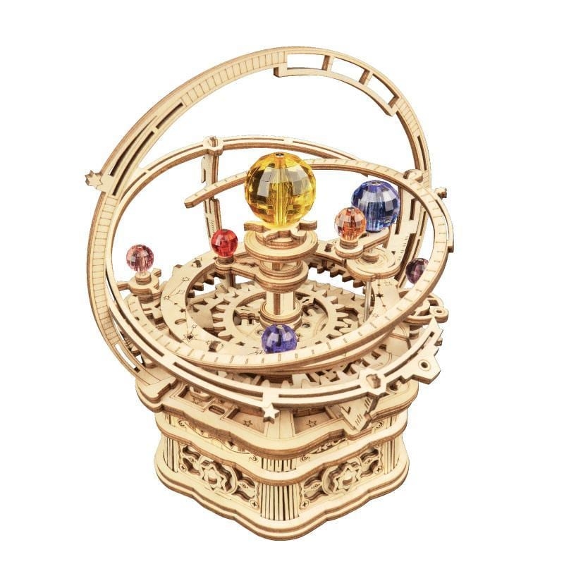 Đồ Chơi Sáng Tạo Lắp Ráp Gỗ 3D Robotime - Hộp Nhạc Hệ Mặt Trời