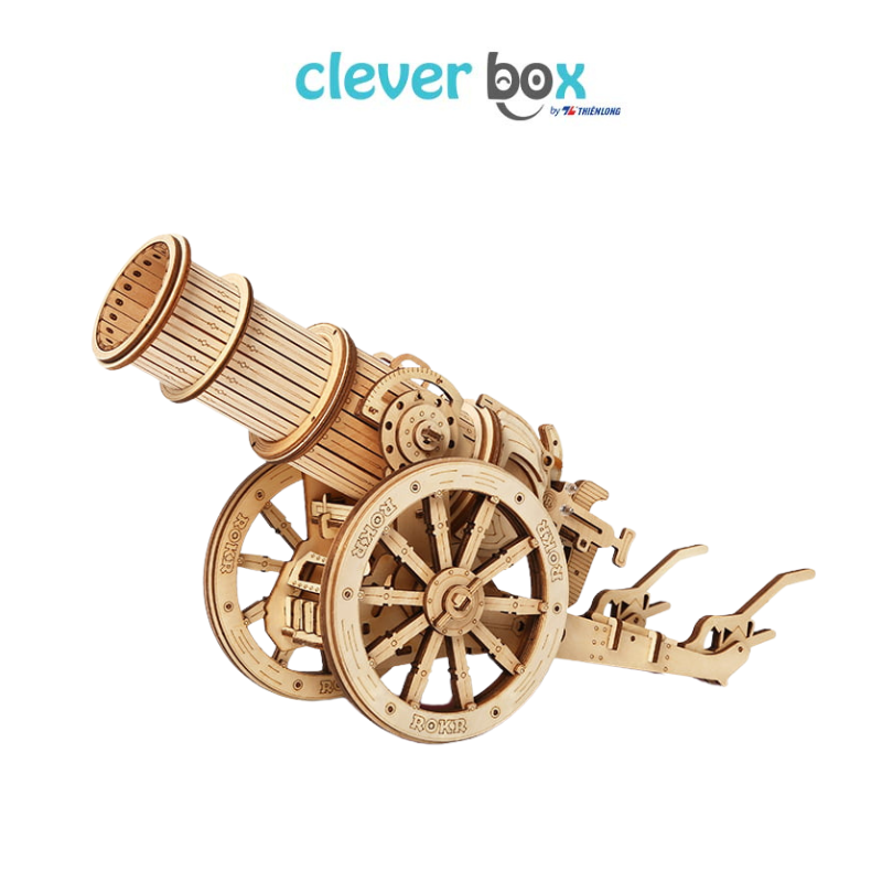 Mô Hình Cơ Học Xe Bắn Pháo Robotime RORK Wheeled Siege Artillery KW801