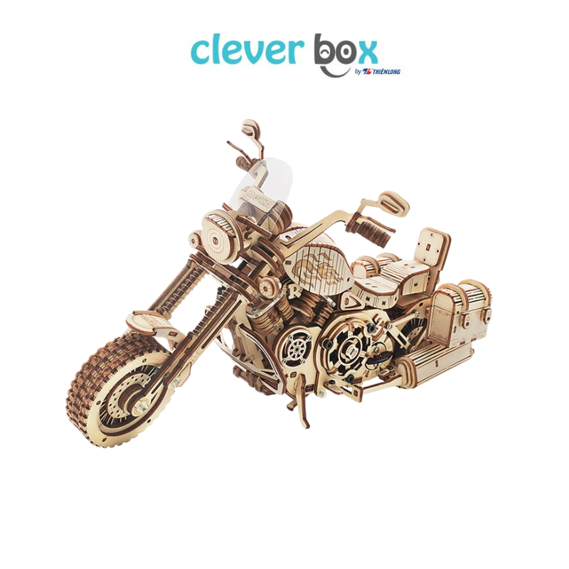 Mô Hình Cơ Học Xe Mô Tô Robotime ROKR Cruiser Motorcycle LK504
