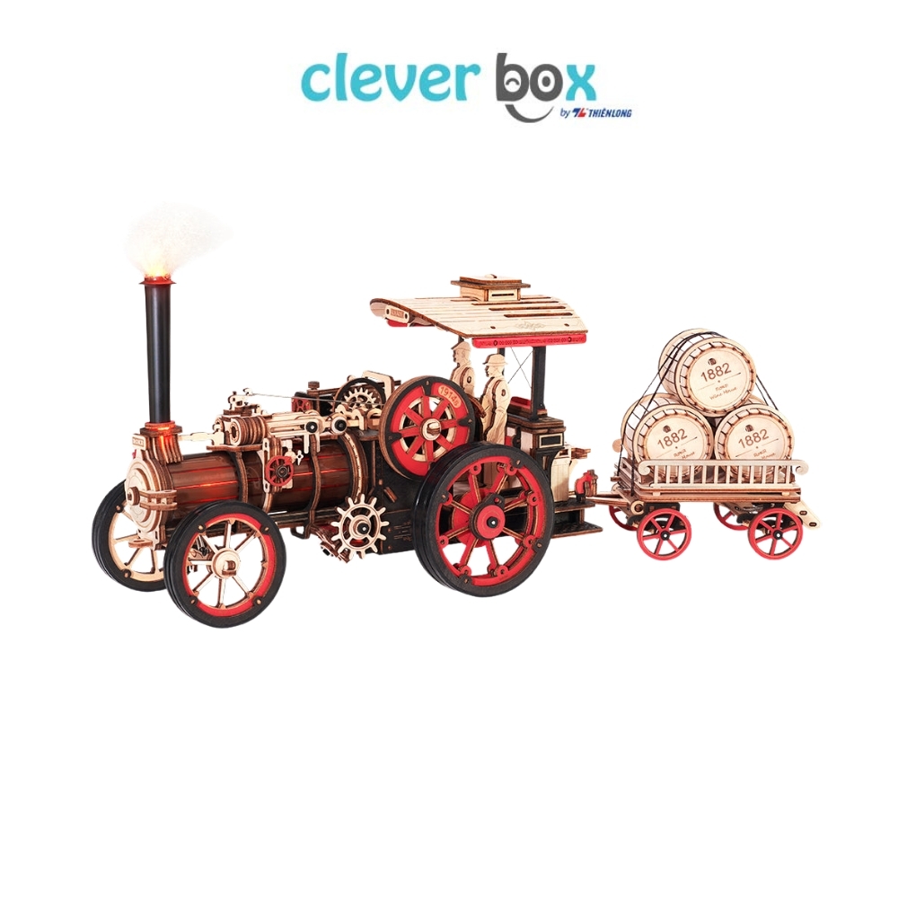 Mô Hình Lắp Ráp Xe Động Cơ Hơi Nước Robotime Rokr Steam Engine