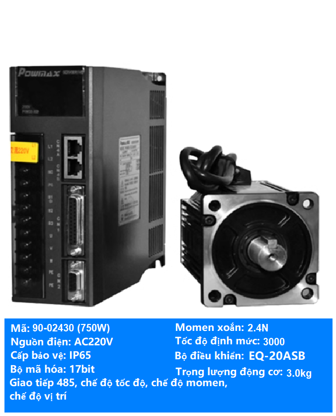 Bộ động cơ Servo Powmax 40/60/80/90/110/130