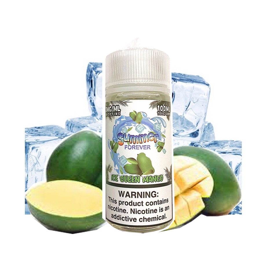 SUMMER FOREVER ICE GREEN MANGO (XOÀI XANH LẠNH) 100ML 3MG MON VAPE