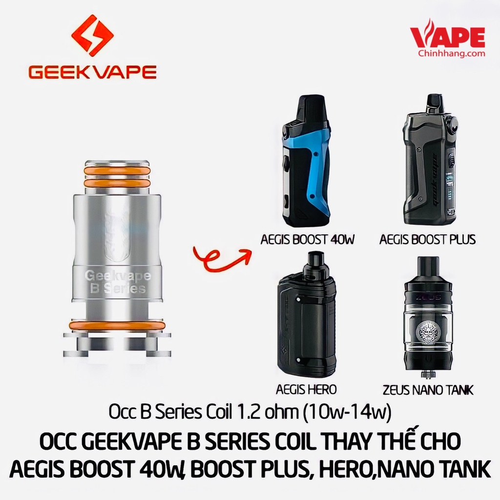 COIL OCC GEEKVAPE AEGIS BOOST 40W B0.4 COIL MON VAPE