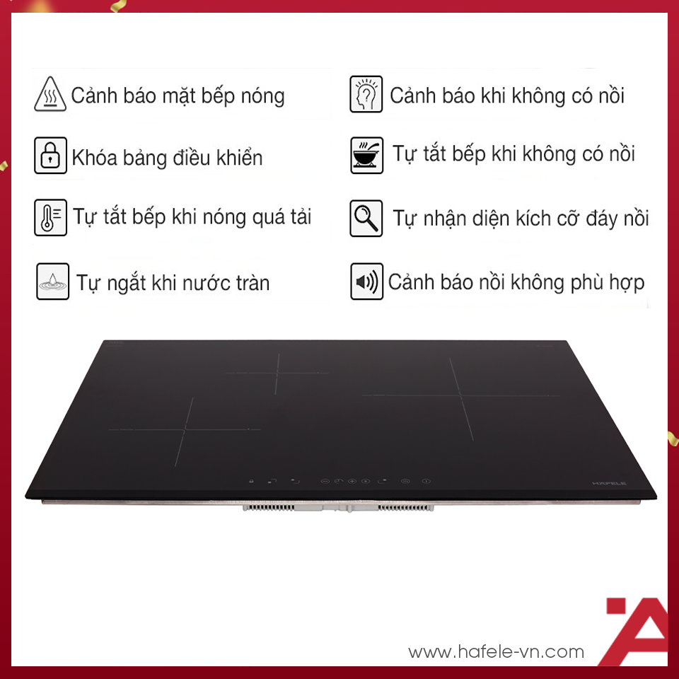 Bếp Từ Âm 3 Vùng Nấu HC-IS773EA Hafele 535.02.242