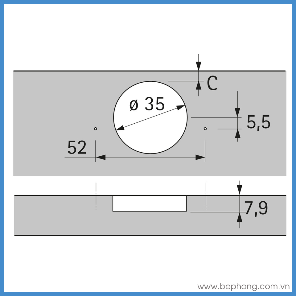Bản Lề Tủ Trùm Ngoài Sensys 8646i Hettich 9091761