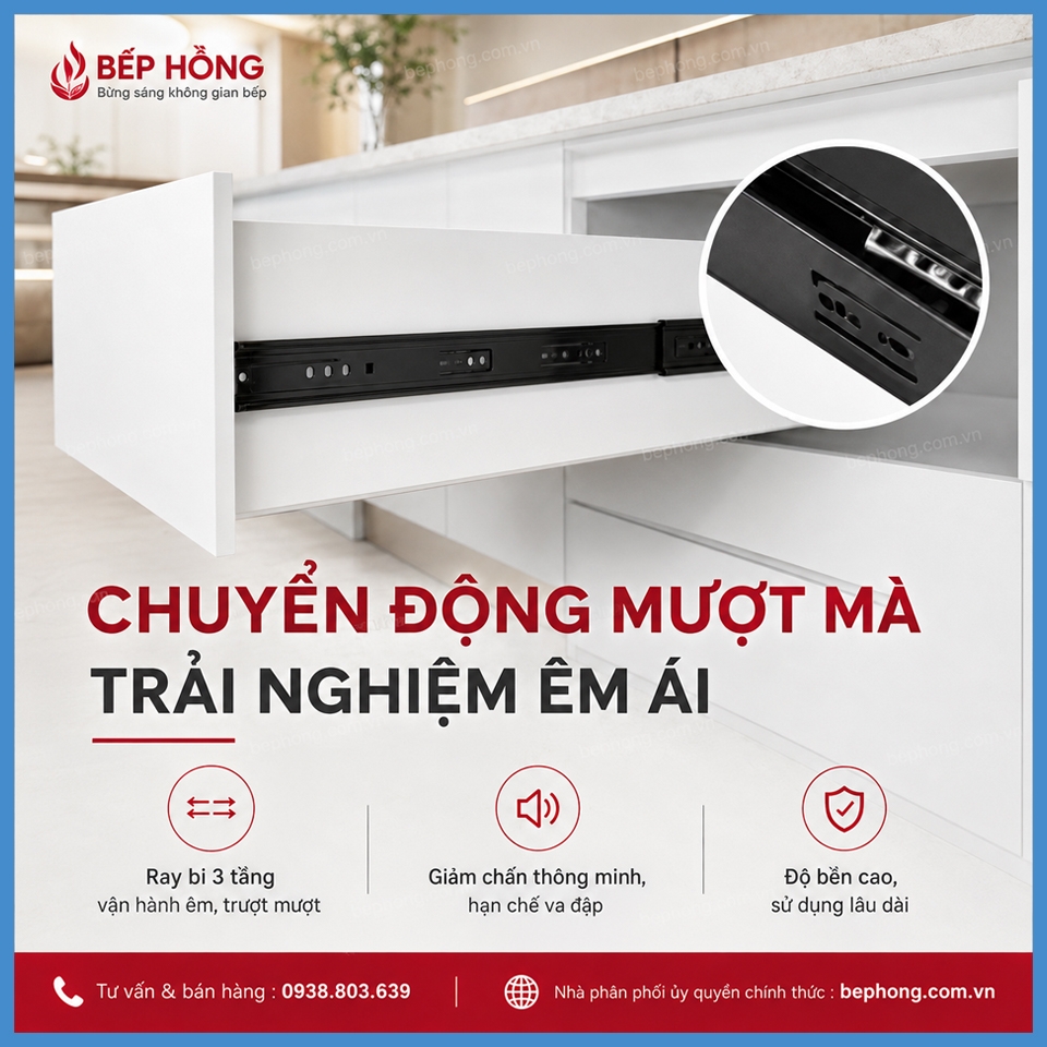 Ray Bi Giảm Chấn 300mm Hafele 494.02.071