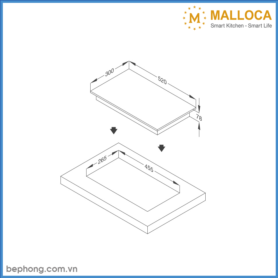 Bếp Gas Domino Malloca MDG 301
