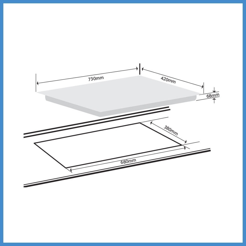 Bếp Từ 2 Vùng Nấu Lắp Âm Giovani G-999 S