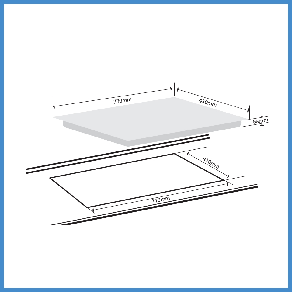 Bếp Từ 2 Vùng Nấu Lắp Âm Giovani GC-73022 TSC
