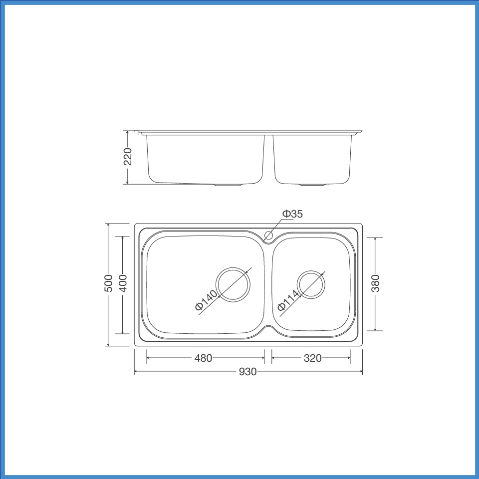 Chậu Rửa Chén Inox Malloca MS 2025