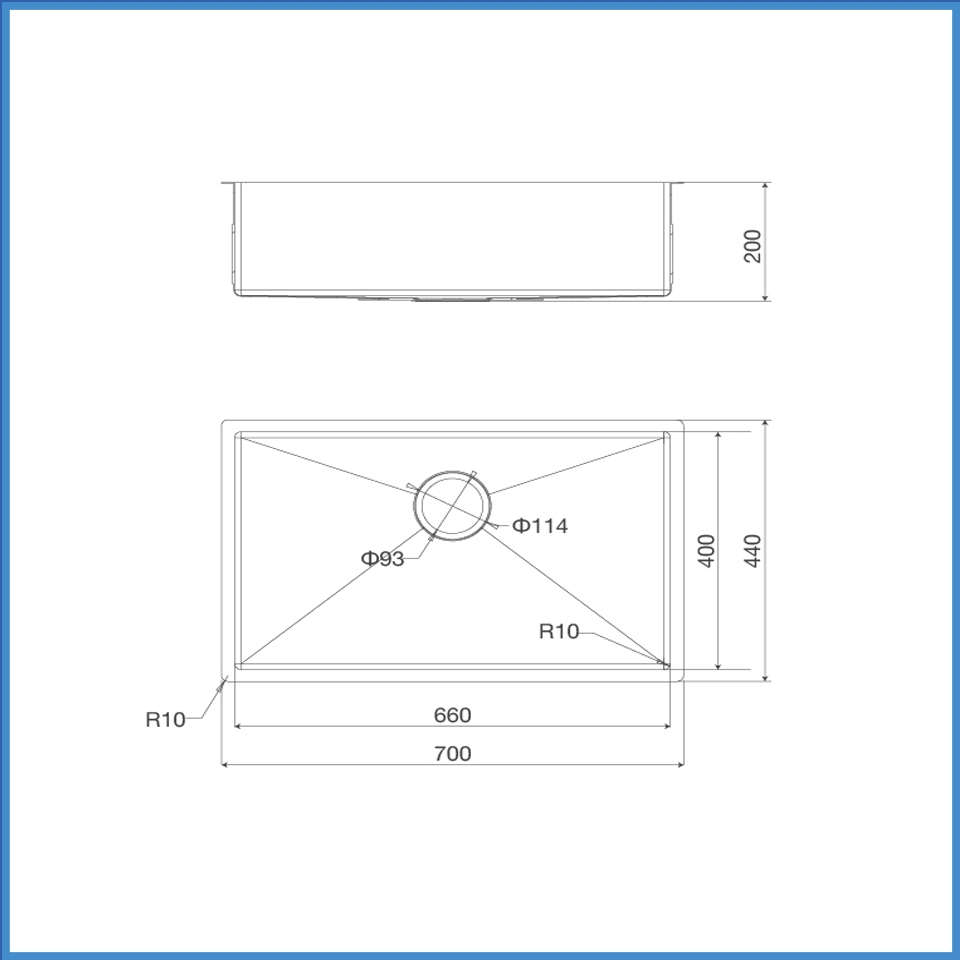 Chậu Rửa Chén Inox Malloca MS 6070