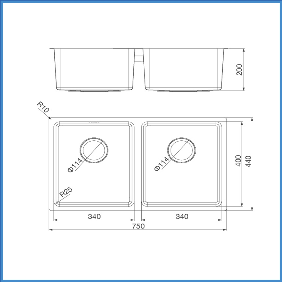 Chậu Rửa Chén Inox Malloca MS 6075