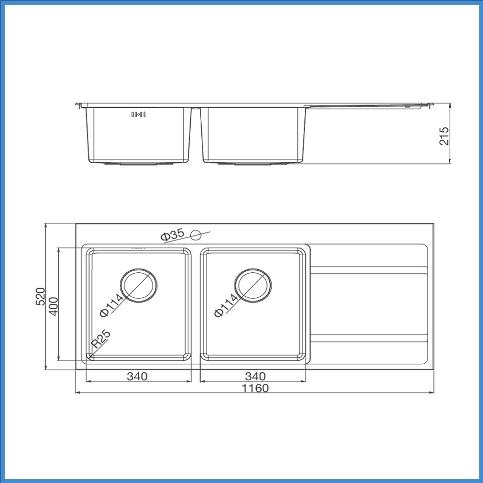 Chậu Rửa Chén Inox Malloca MS 7818