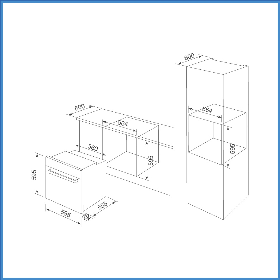 Lò Nướng Âm Tủ Malloca MOV-72 PYRO