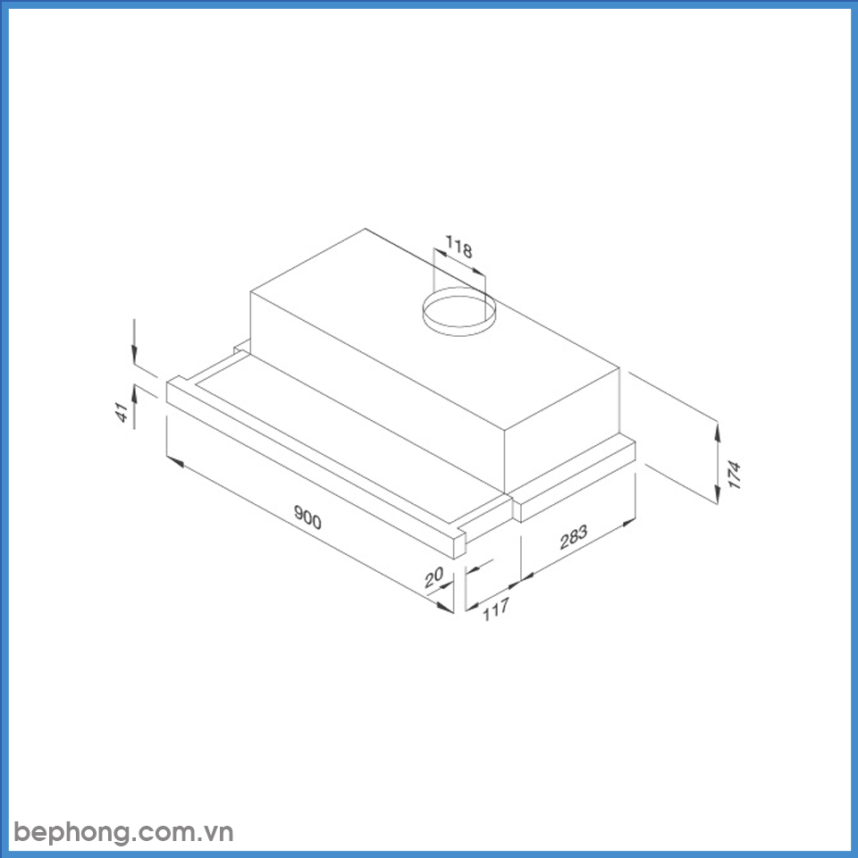 Máy Hút Mùi Âm Tủ Malloca K1509