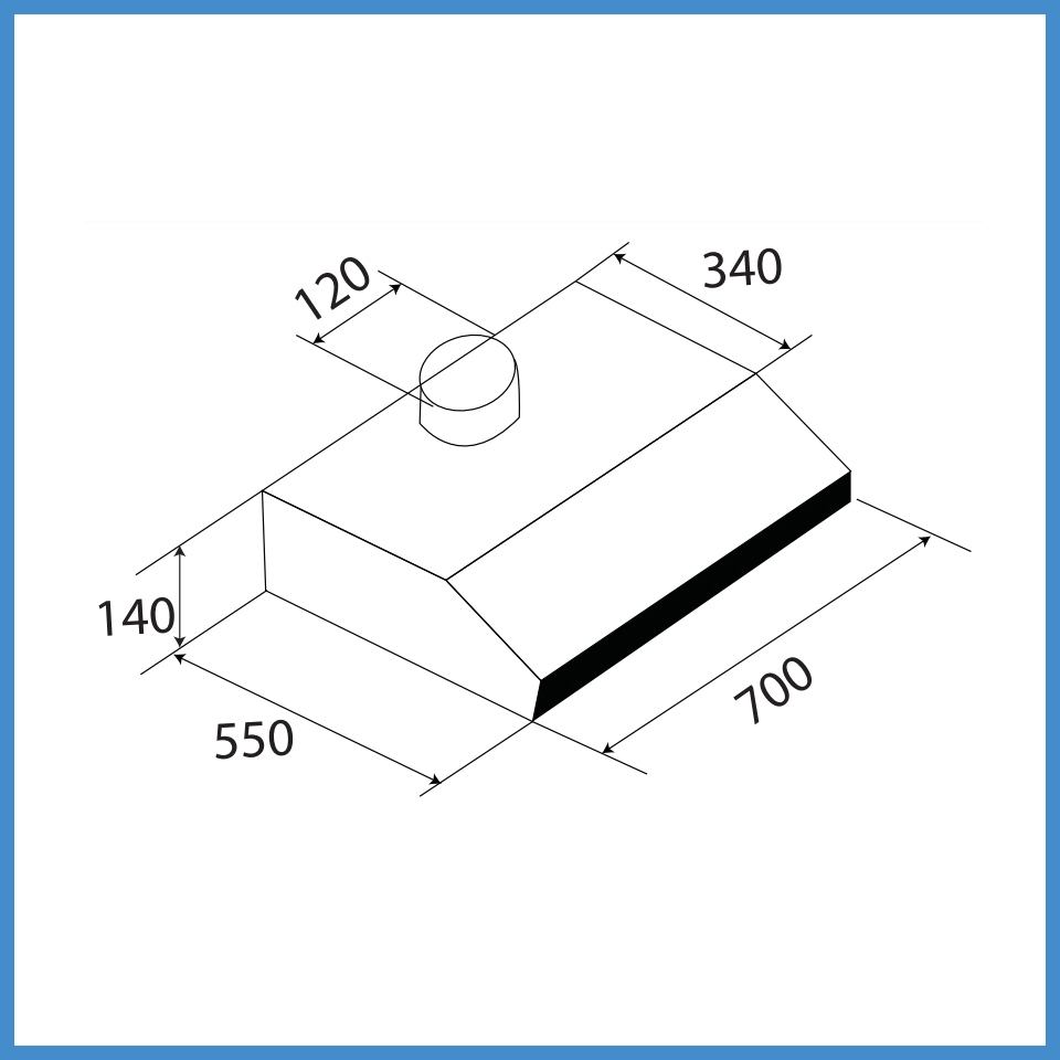 Máy Hút Mùi Cổ Điển Kaff KF-701I