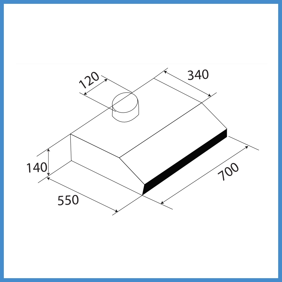 Máy Hút Mùi Cổ Điển Kaff KF-738I