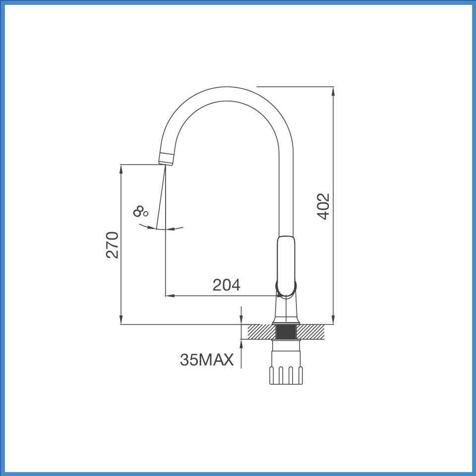 Vòi Chậu Rửa Chén Malloca K77C
