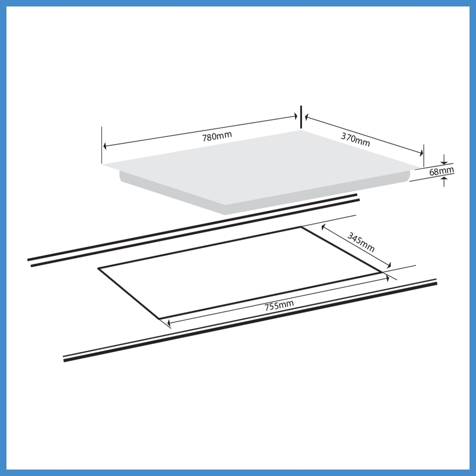 Bếp Từ 3 Vùng Nấu Lắp Âm Giovani G-390 SD