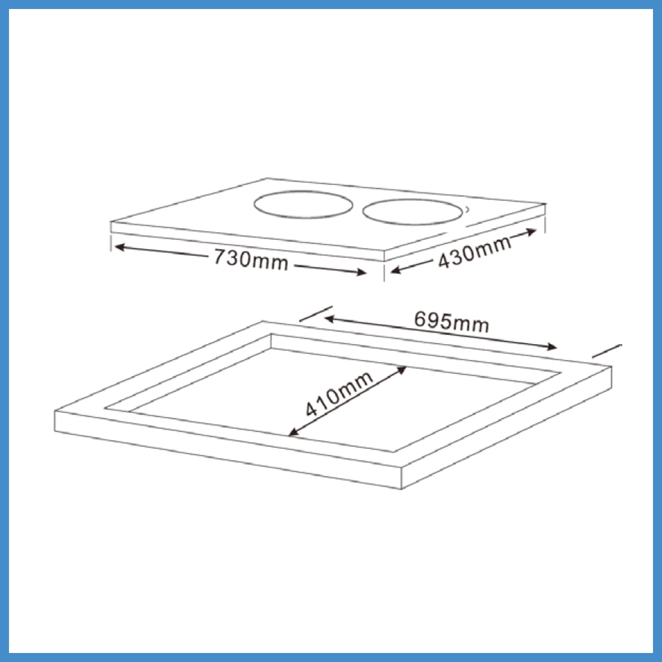 Bếp Từ Đôi Lắp Âm Teka IBC 72301 MT