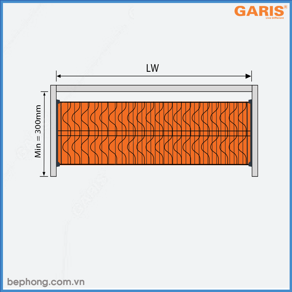 Giá Bát Đĩa Cố Định 900mm Garis MB04.90N