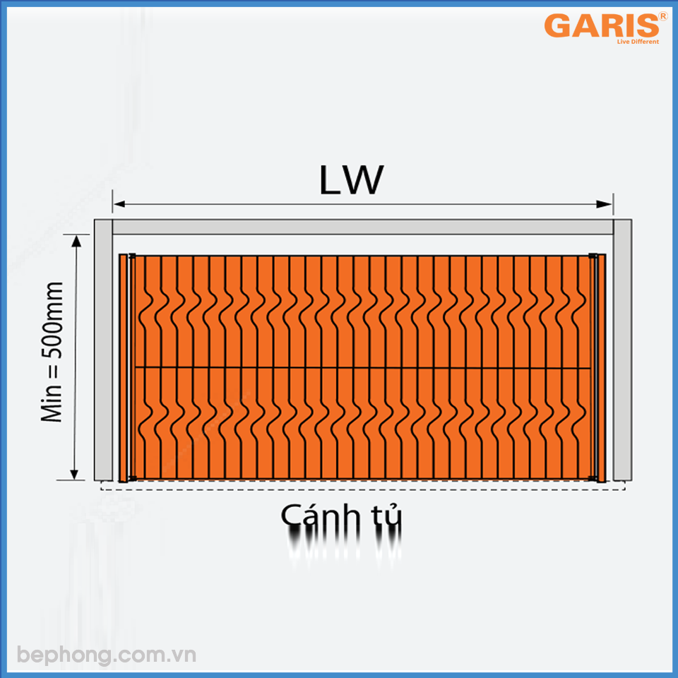 Giá Đựng Xoong Nồi 600mm Garis MP02.60V