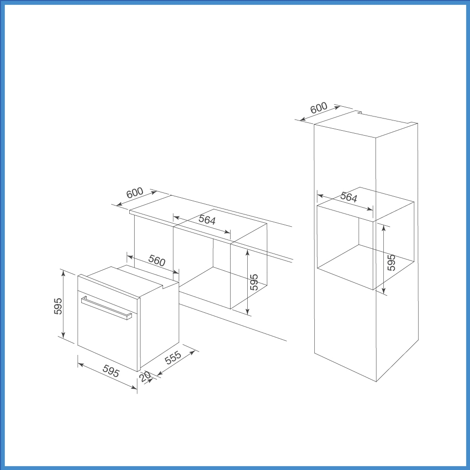 Lò Nướng Âm Tủ Malloca MOV-659TC