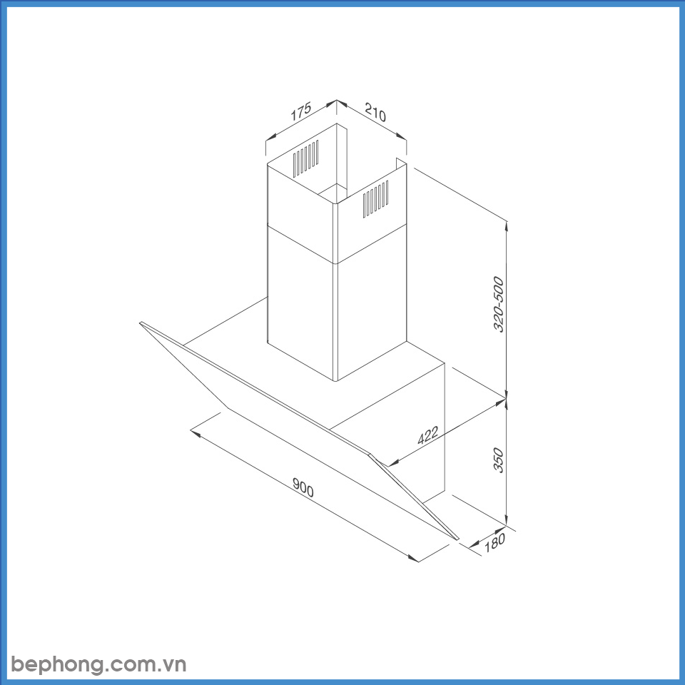 Máy Hút Mùi Áp Tường Malloca VITA V-15 GRES