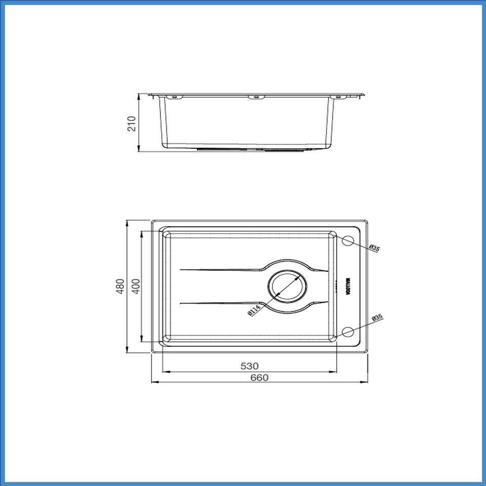 Chậu Rửa Chén Inox Malloca MS 5066W