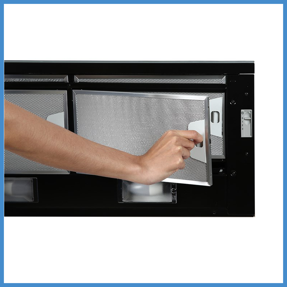 Máy Hút Mùi Âm Tủ Mặt Kính Đen HH-SG70A Hafele 533.89.021