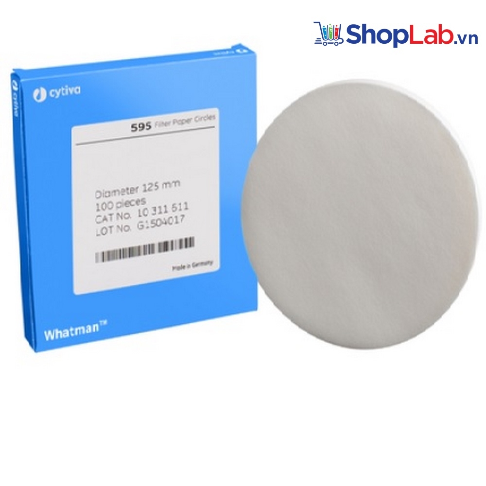 Giấy lọc S/S đ.tính 595, TBN 4-7 um, 110mm Whatman