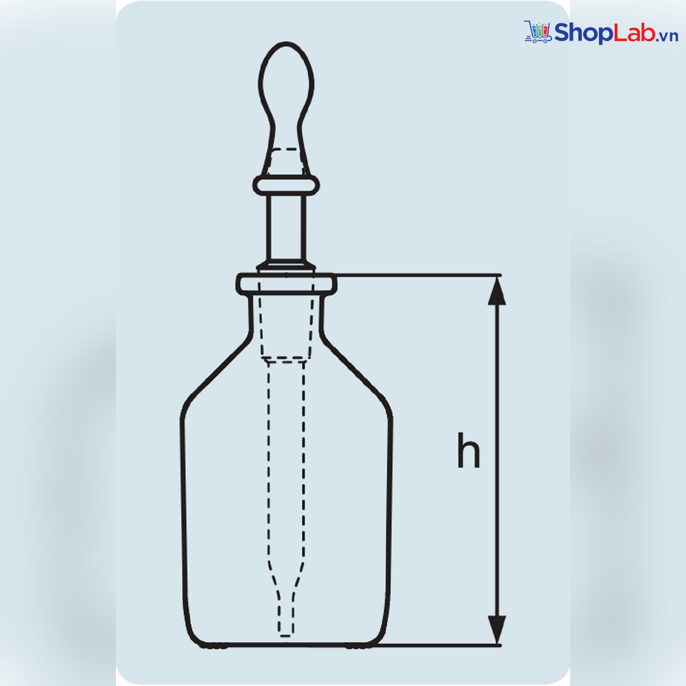Chai nhỏ giọt trắng 100mL 14/15 Duran