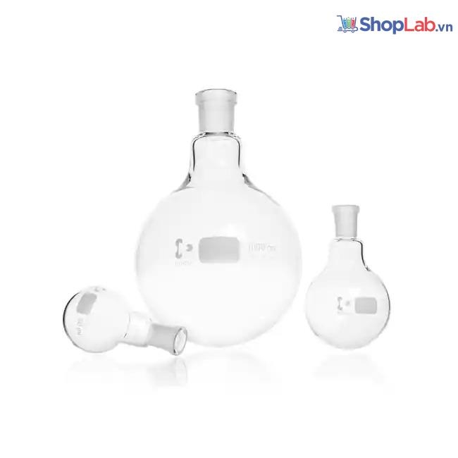 Bình cầu đáy tròn, cổ nhám 14/23 50ml 241702003 Duran
